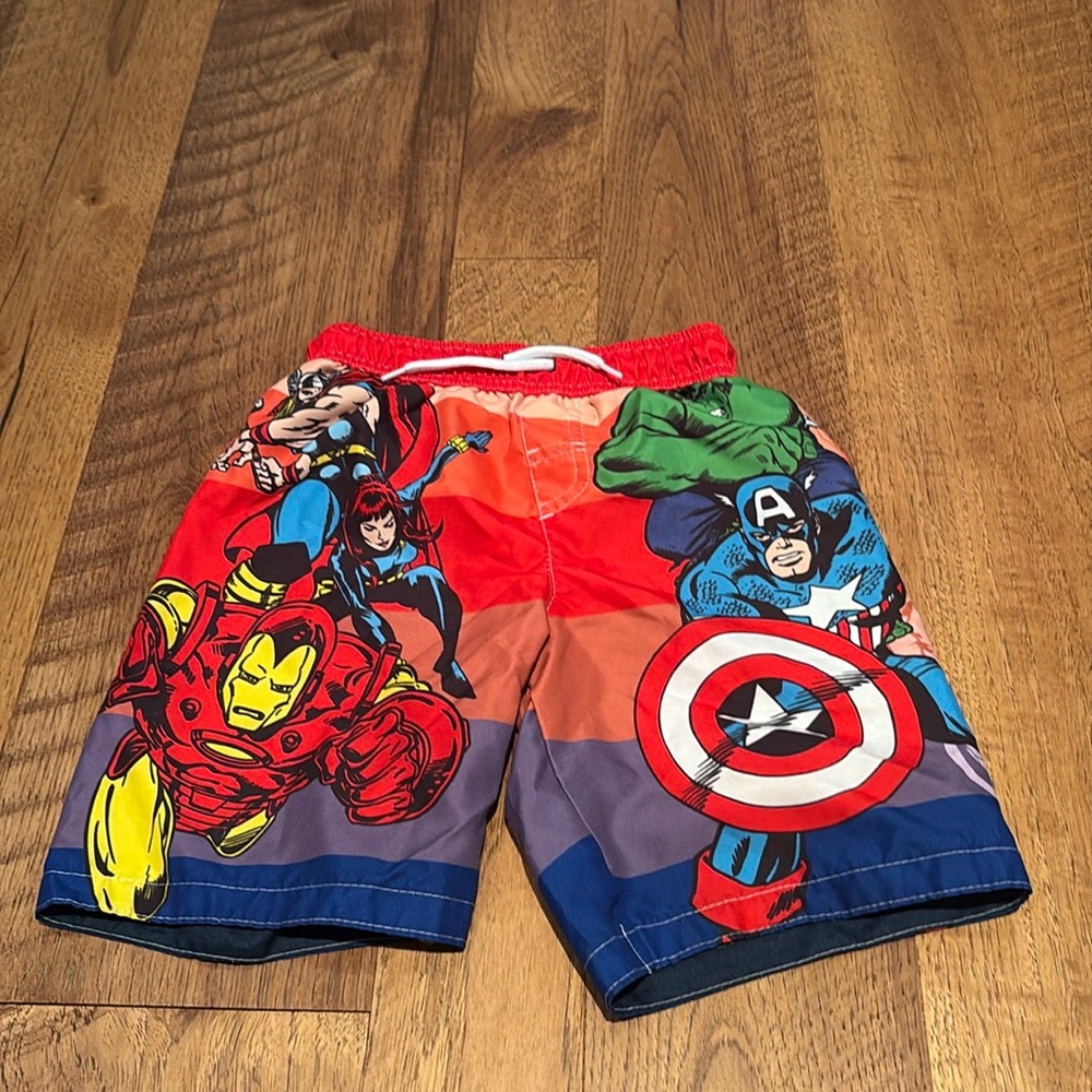 Marvel Comics Boy’s Swim Trunks Size 5/6
